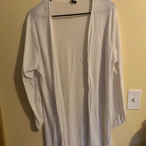 White long cardigan